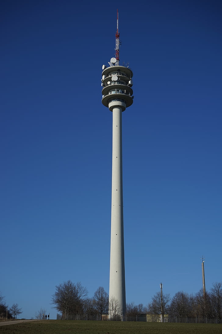 Radio tower, aufhausen, veža, Bádensko-Württembersko policajné riaditeľstvo, polícia radio tower, Švábska, Baden württemberg