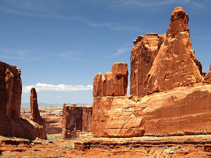 Utah, rouge, roches, paysage, nature, attraction touristique, désert