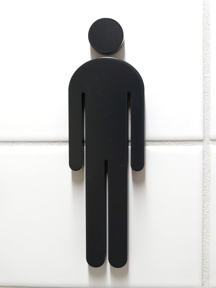 men, figure, symbol, man, stature, contour, toilet