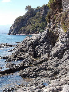 Sicile, Costa, roches, mer, nature, littoral, plage