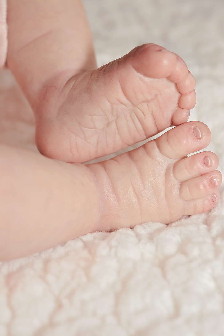bàn chân, babyfüße, em bé, Mười, trẻ sơ sinh, Dễ thương, con người