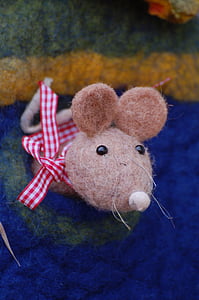 miš, tkanina, slatka, medo, igračka, dekoracija