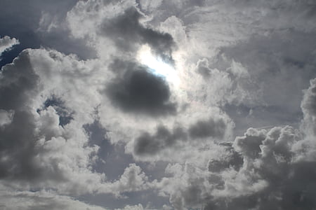 σύννεφα, σκούρο, ζοφερή, Ήλιος, καιρικές συνθήκες, φύση, cloud - sky
