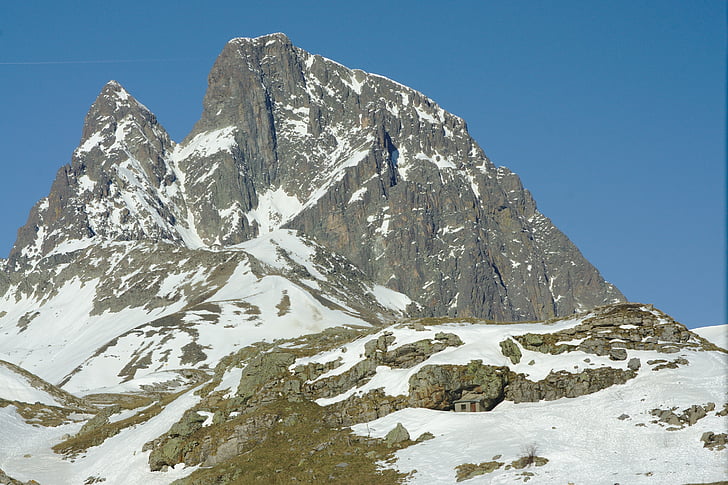 mountain, top, portalet, huesca, pyrenees