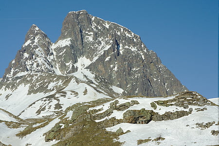 núi, đầu trang, Portalet, Huesca, Pyrénées