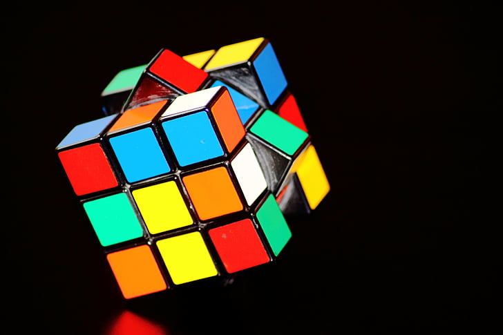 apversti, x, Rubiks, kubas, magija kubas, Dėlionė, žaisti, koncentracija