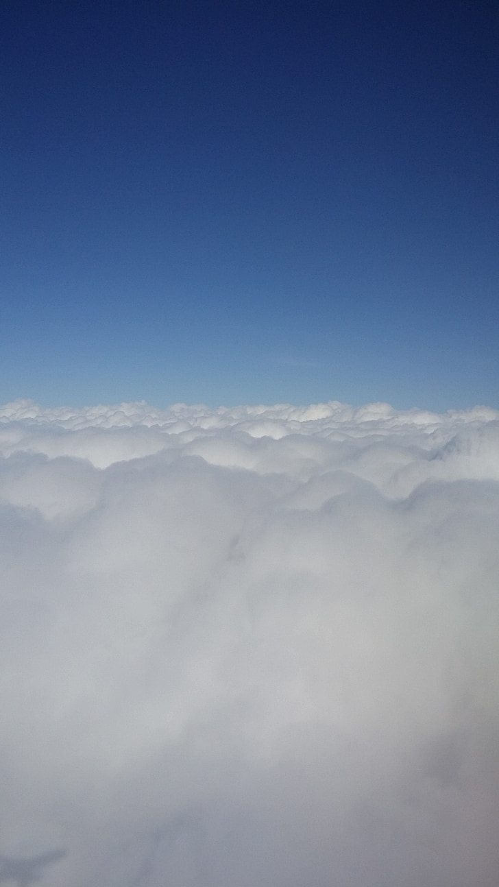 sky, cloud, plane, view