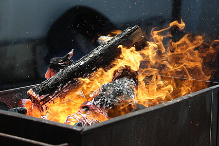 thịt nướng, chữa cháy, Rương, hòm, than hồng, Fire - hiện tượng tự nhiên, nhiệt độ - nhiệt độ, ngọn lửa