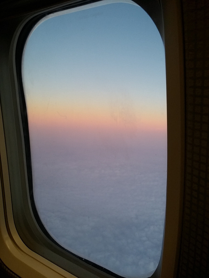 lietadlo, Sky, svetlíka, okno