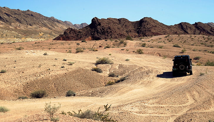 desert, hill, landscape, mountain, sand, sky, field
