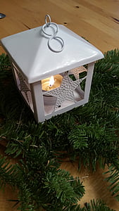 lanterne, bougie, Christmas, Direction générale de la, Sapin, décoration