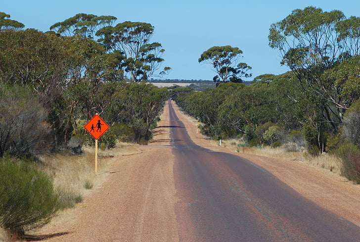 Outback, weg, Australië, verkeer, vakantie, Toerisme