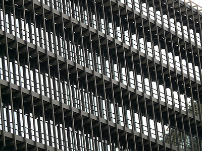 façana, finestra, vidre, metall, Oficina Europea de patents, edifici, Institut