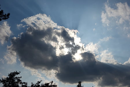 Cloud, Čiastočne zamračené, Cumulus, oblak formácie