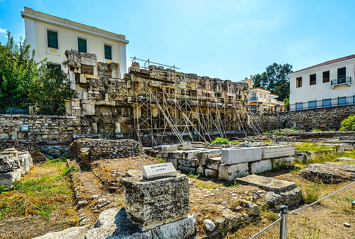 Ateny, Grecja, ruiny, Grecki, starożytne, Agora, Historia