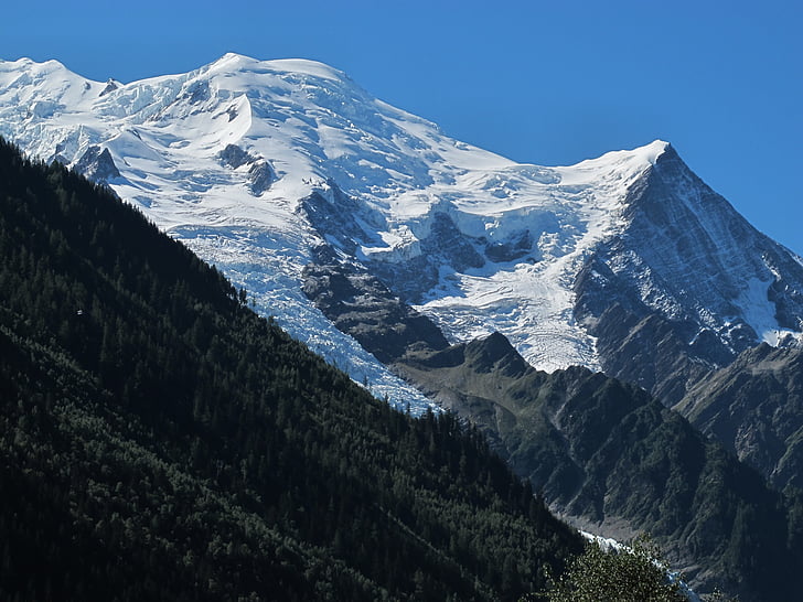 Mont blanc, glaciär, Alpin