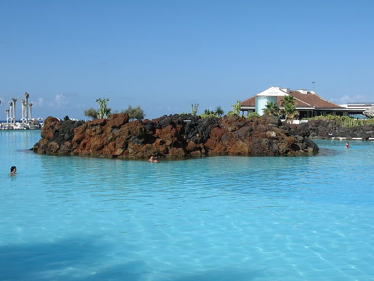 Martinez male, Tenerife, Isole Canarie, piscina, Isola