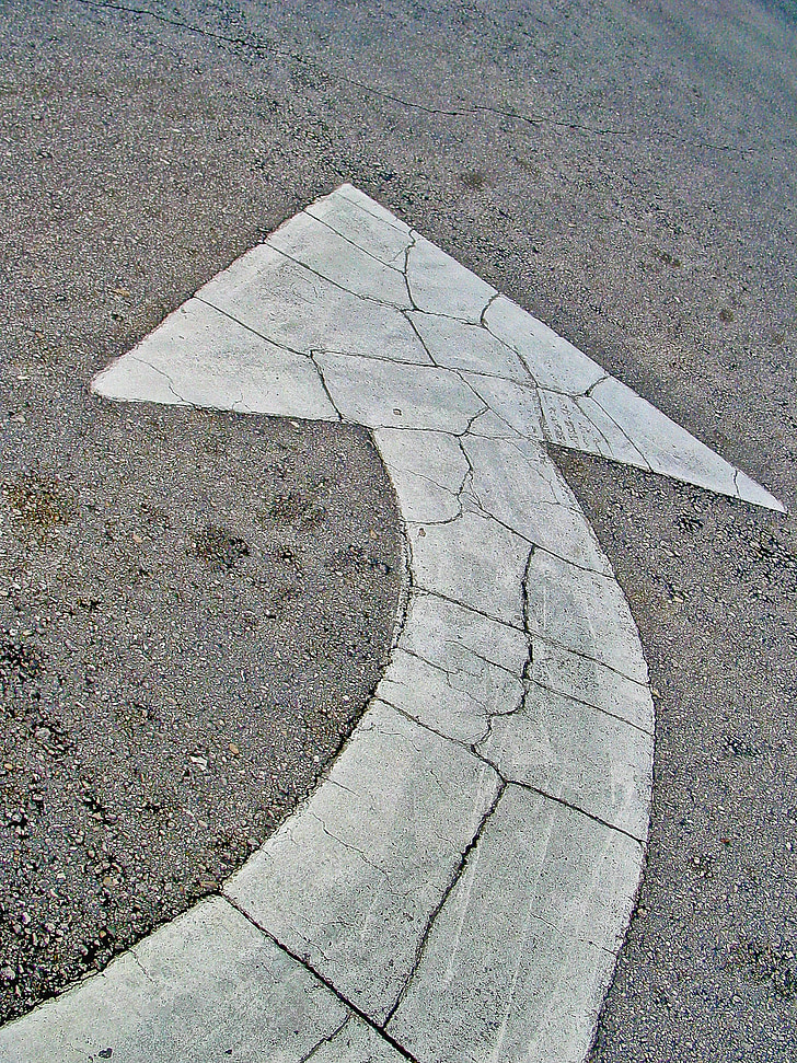 arrow, road, white, street, asphalt, background