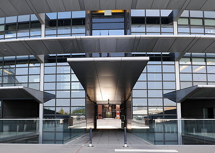 Europäische Parlament, Eingang, Rotunde, Durchgang, Hof, Kugel, Reflexion
