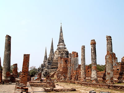 Ayutthaya, Tajland, etnička pripadnost, skulptura, orijentalni, putovanja, kip
