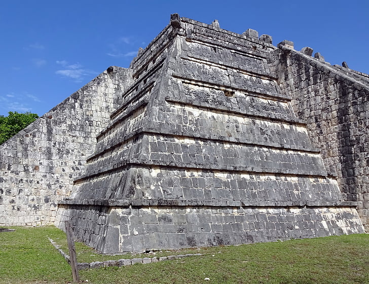 Meksika, Čičen Ica, Piramidė, Majai, griuvėsiai, Kolumbijos civilizacijos, Castillo