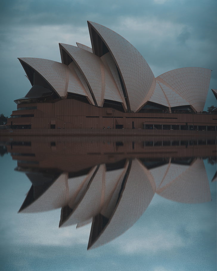 arkitektur, byggnad, infrastruktur, tak, design, Sydney opera house, landmärke