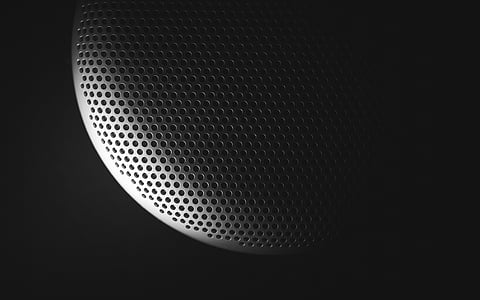 grey, speaker, cover, digital, black and white, music, technology