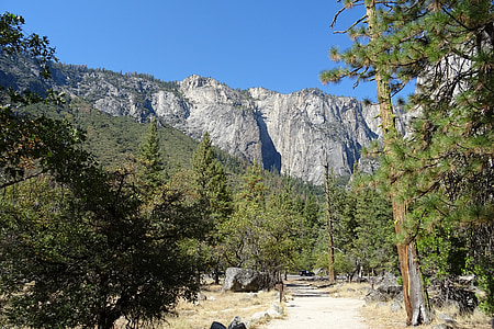 Yosemite, nasjonalpark, fjellformasjonen, granitt, naturskjønne, landskapet, fjell