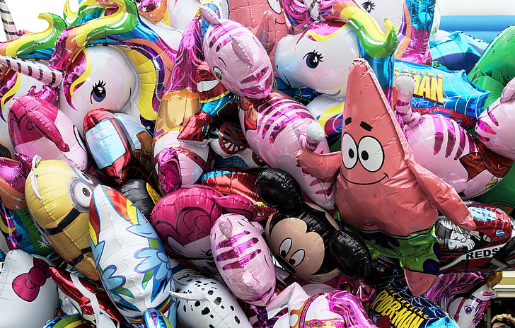 balon, warna, warna-warni, merayakan, terbang, cerah, Desain