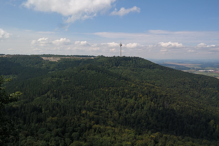 Plettenberg, radiomasto, näkökulmasta, etäinen näkymä, lampaat mountain, Švaabin, zollernalb