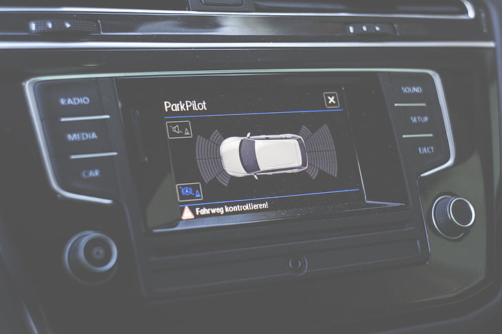 botons, cotxe, quadre de comandament, indicador, parkpilot, tecnologia