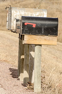 boîtes aux lettres, boîte aux lettres, courrier, boîte de, courrier rural, Itinéraire de courrier, boîte aux lettres