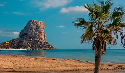 Spanyolország, Beach, tenger, óceán, hegyek, tengerpart, természet