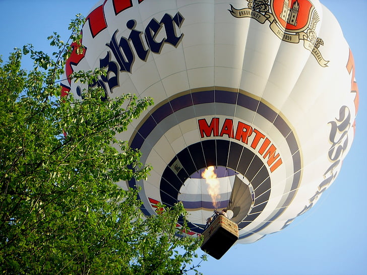 luftballong, Starta, Ge sig av, varm luftballong ride, färgglada, Air sport
