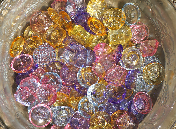 színes akril gombok, gombok, színes, kézműves, kézzel készített, Fiber Művészetek, rózsaszín