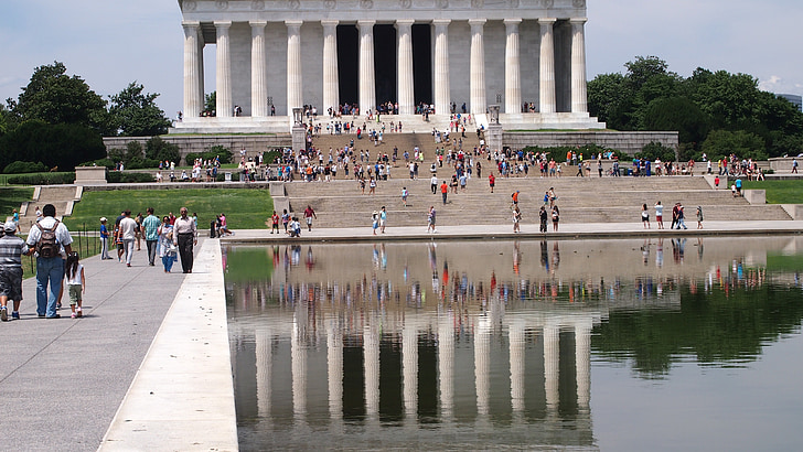 Lincoln memorial, Washington dc, säte för regeringen, USA, Amerika, berömda place, arkitektur