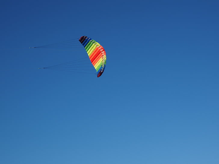 Dragons, kite, kite fly, høst, himmelen, blå, fargerike