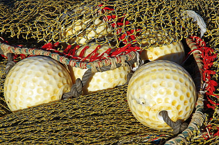port, netting, boller, fiske, fiskegarn, Marin, tau