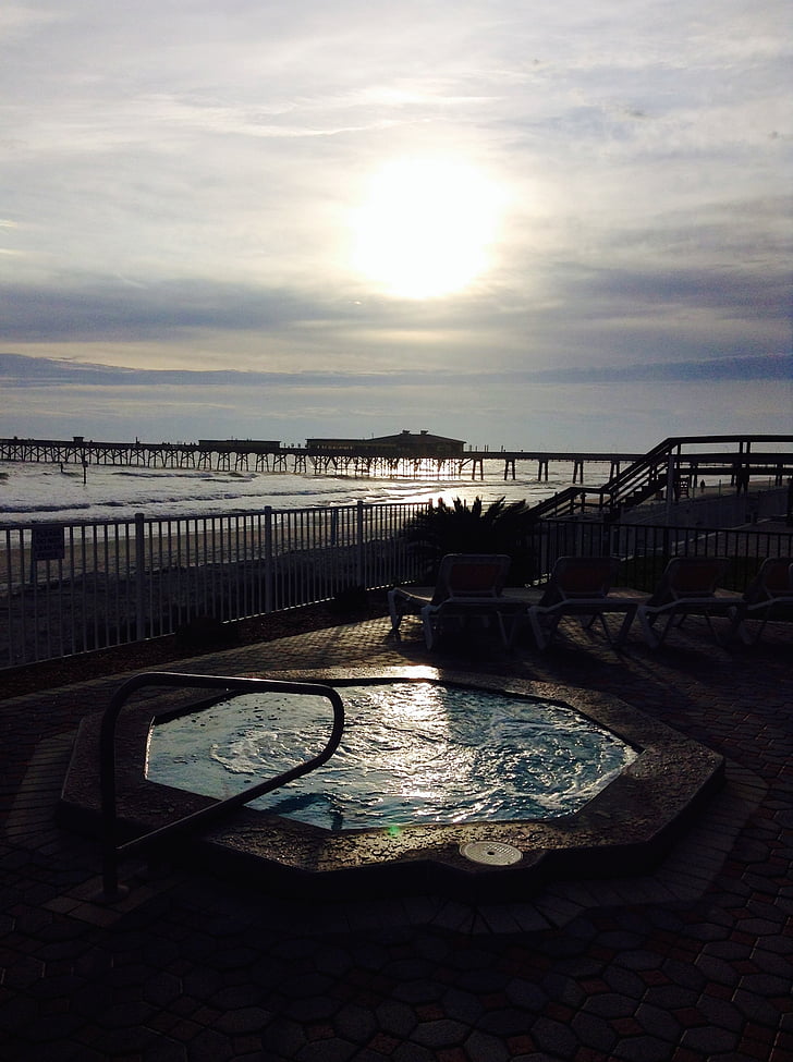 seaside, hot tub, beachfront, oceanview, relaxing, pool, atlantic