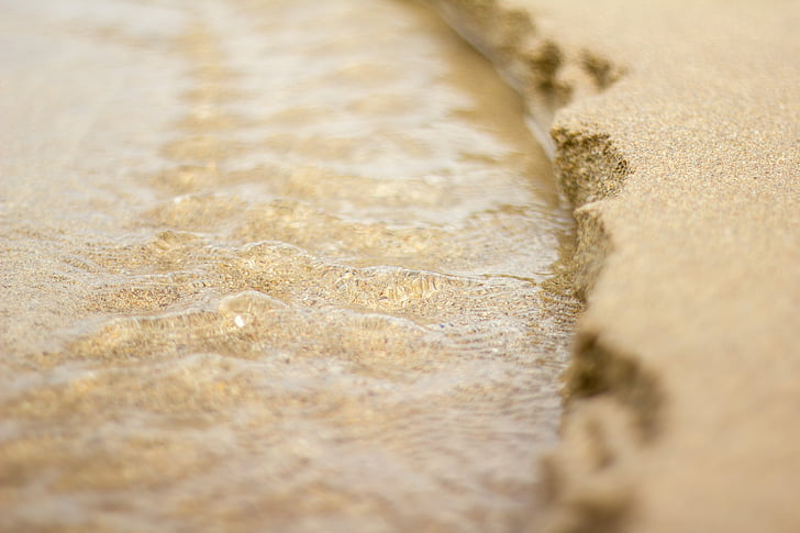 vatten, Sand, Float, erosion