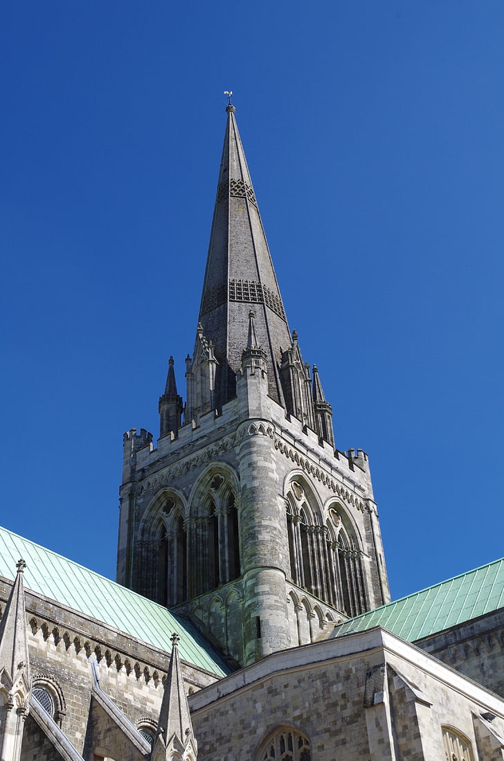 Steeple, Cathedral, dom, Chichester cathedral, Chichester