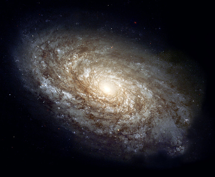 NGC 4414, spiral galaksen, Constellation, Berenike, galakse, stjernehimmelen, plass