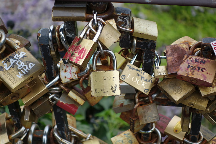 locked, love, padlock, heart, romance, romantic