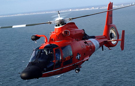 helikopter, lumba-lumba MH-65, pencarian dan penyelamatan, SAR, bermesin ganda, rotor utama tunggal, penjaga pantai