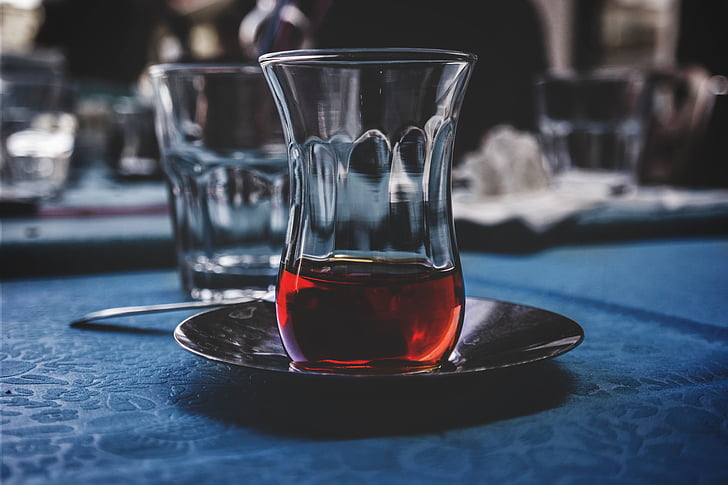 beverage, drink, drinking glasses, table, food and drink, indoors, focus on foreground