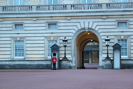 Лондон, Букингемский дворец, охранник, Великобритания, Дворец, путешествия, Туризм