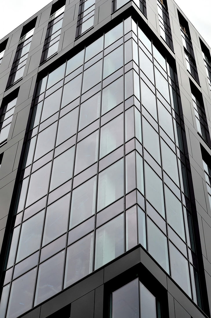 сграда, Windows, стъкло, модерни, структура, градски, екстериор
