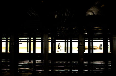 Tunnelbana, passagerare, Urban, transport, pendla