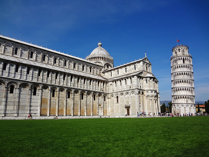 Pisa, Itália, torre inclinando-se, Torre de pisa, arquitetura, Toscana, lugar famoso