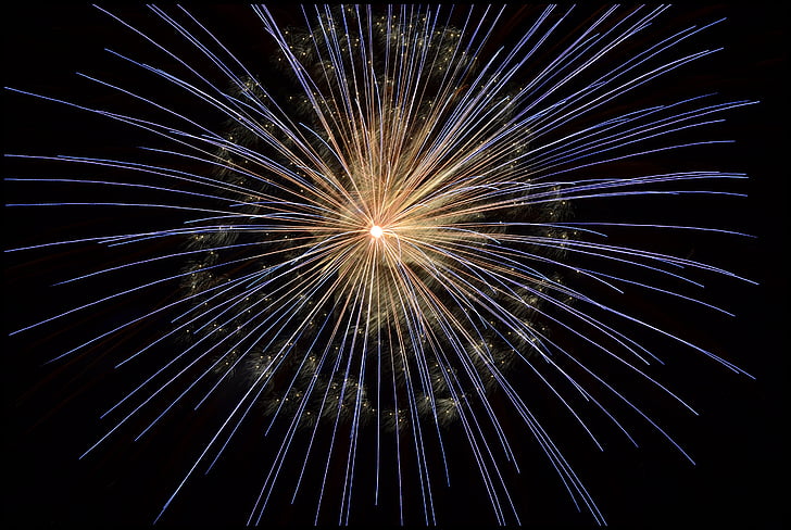 fireworks, new year's eve, bright, light, firework, night, lights
